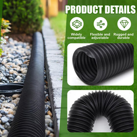 Glooglitter downspout extension pipe connects securely with standard thread fittings