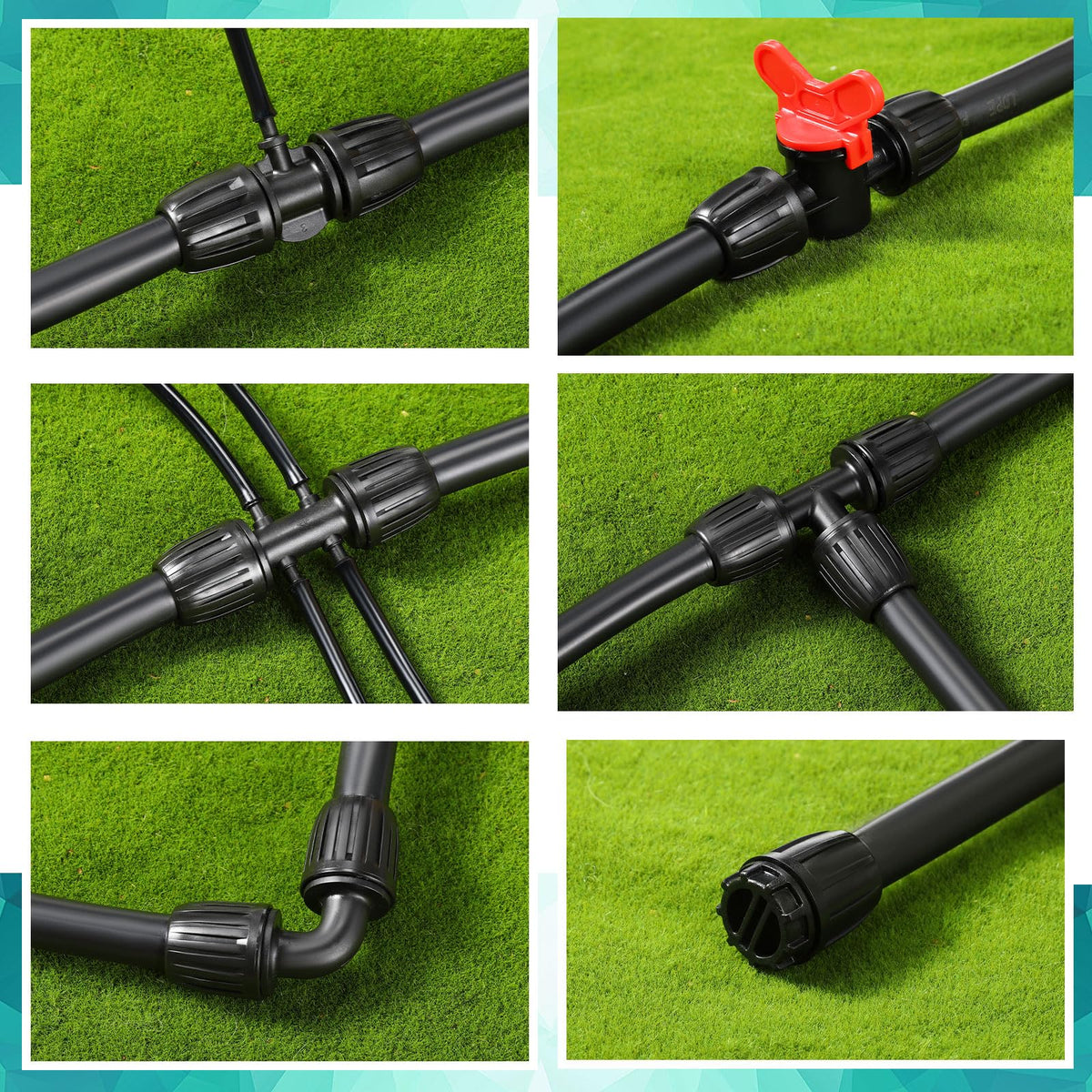 Glooglitter end plugs seal connections to prevent leaks