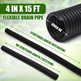 Glooglitter flexible corrugated pond tubing enabling easy routing around obstacles