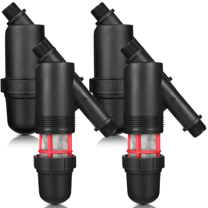 Glooglitter inline Y filter with four mesh screens for irrigation filtration