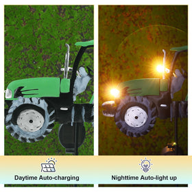Glooglitter solar headlights provide automatic dusk lighting for pathways