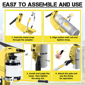Glosaie rust-proof clamp and wing nut attachment