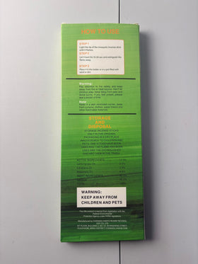 Glovv citronella sticks emit a refreshing botanical scent outdoors