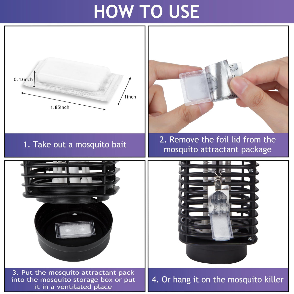 Glovv bait refill shown with compatible traps for versatile control.