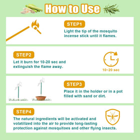 Glovv mosquito repellent sticks suitable for indoor and outdoor use