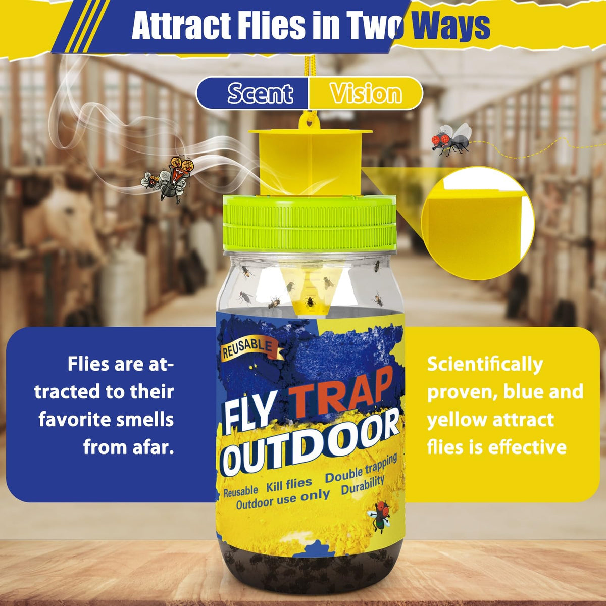 Glovv fly trap bait refill pack ready for quick restock.