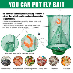 Glovv Ranch Fly Trap hook attachment enables secure outdoor installation.