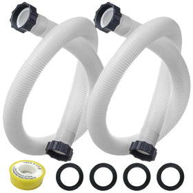 GlowGeek 1.5 inch pool hose exterior view showing UV-resistant shell for durability