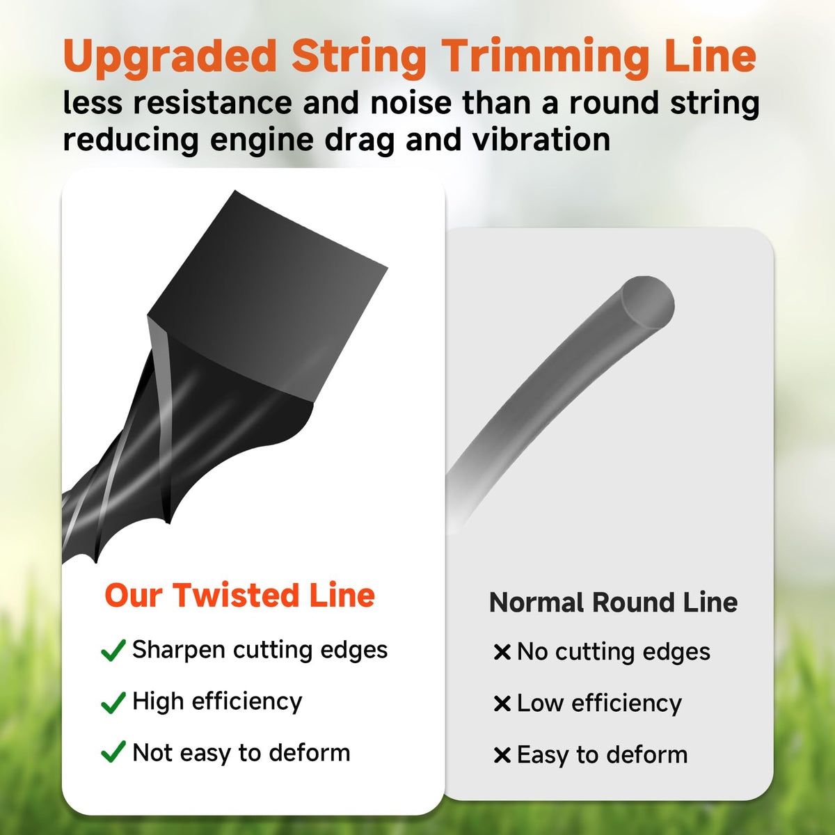 GlowGeek long-spool design supports extended yard work.