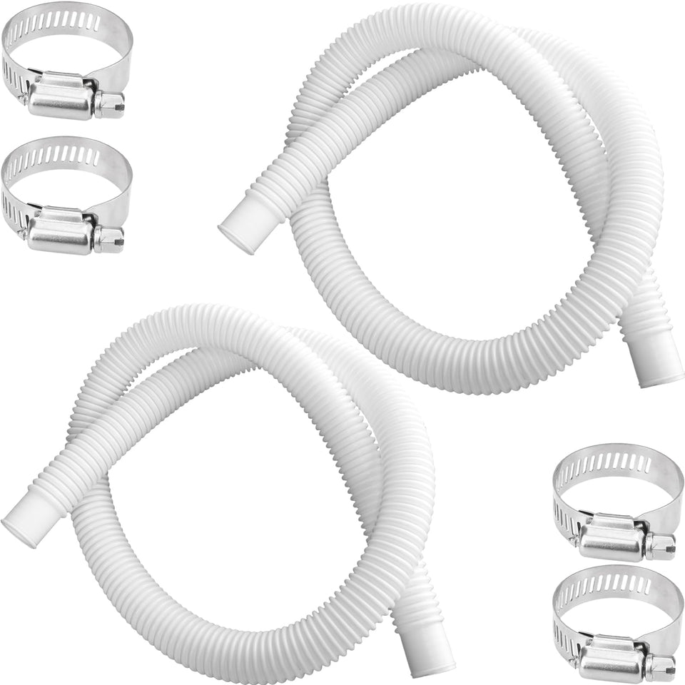 GlowGeek 1.25x3ft pool hose ready for above-ground pool connection