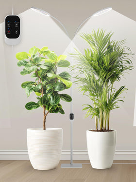 Glowrium full-spectrum grow light supports seedlings through flowering for balanced growth