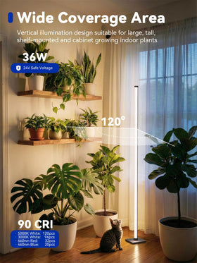 GLOWRIUM grow light aluminum and PC body ensures efficient heat dissipation.
