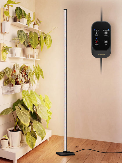 GLOWRIUM grow light vertical side lighting for even plant coverage.