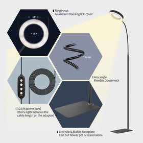 GLOWRIUM height-adjustable stand extended for tall plants