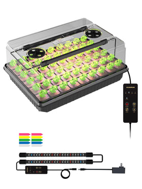 GLOWRIUM seed starter tray with full-spectrum light supports early indoor seedling growth.