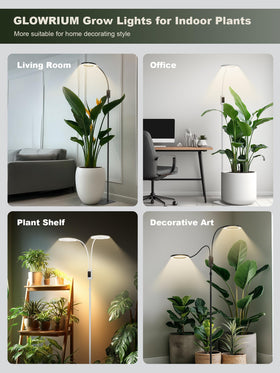 GLOWRIUM weighted base ensures stability at high lighting heights.