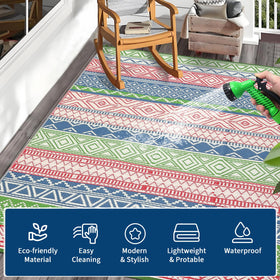 GlowSol 8x10 waterproof fabric resists spills for easy cleaning.
