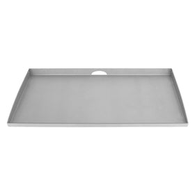 Glowye 36-inch flat top griddle top installed on Blackstone for even heating and expanded cooking space.