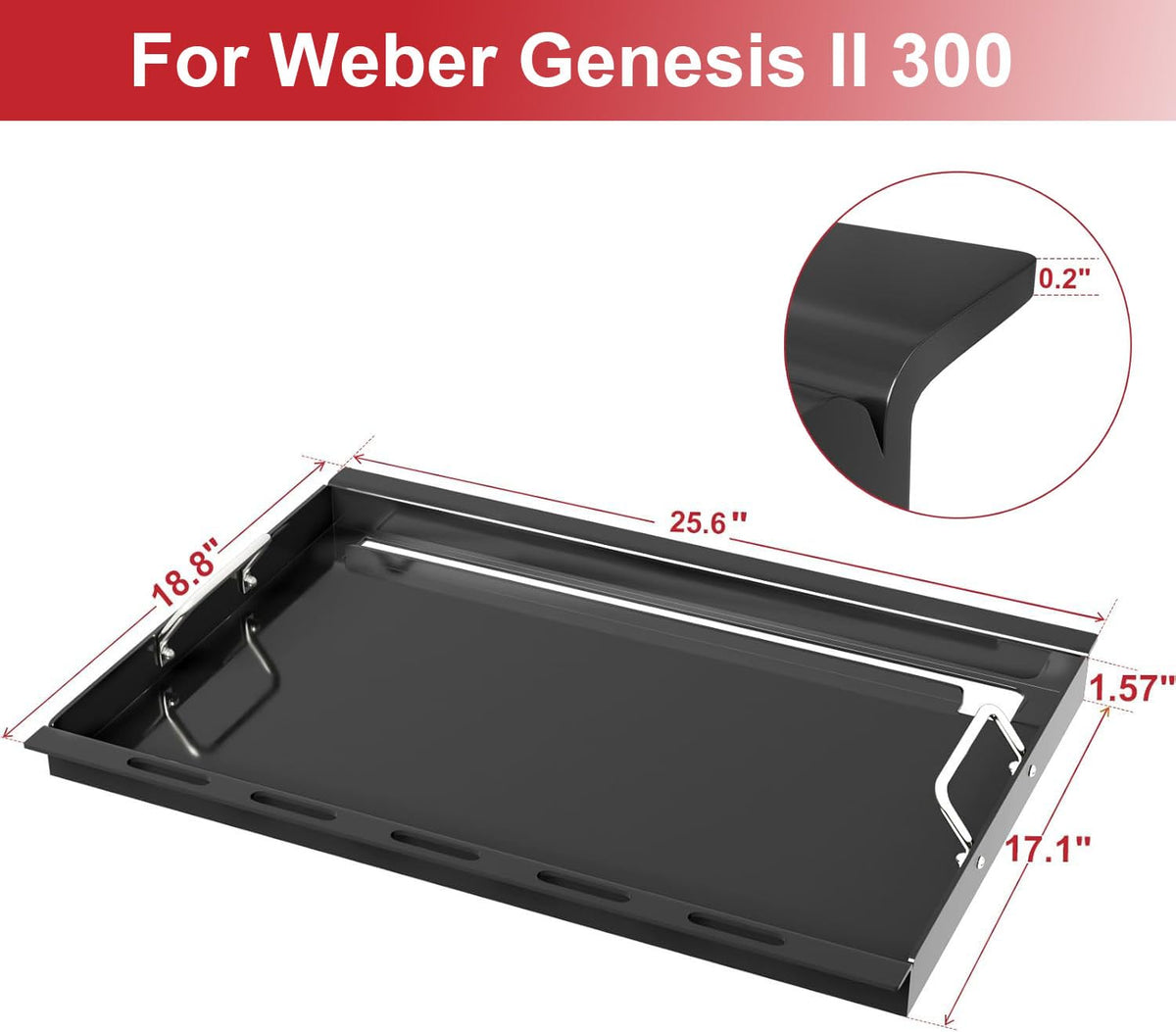 GLOWYE heavy-duty carbon steel griddle emphasizes warp-resistance and durability