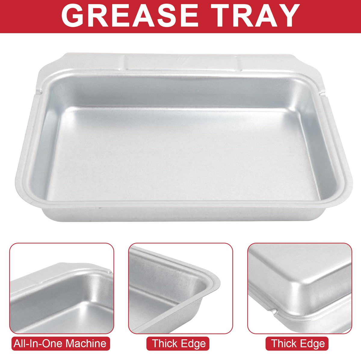 GLOWYE 6418 aluminum foil drip pans are recyclable and sturdy for outdoor use.