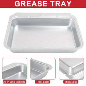 GLOWYE 6418 aluminum foil drip pans are recyclable and sturdy for outdoor use.