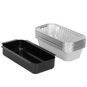 GLOWYE 7x3.5x1.5 inch grease pan fits standard spaces for easy replacement.