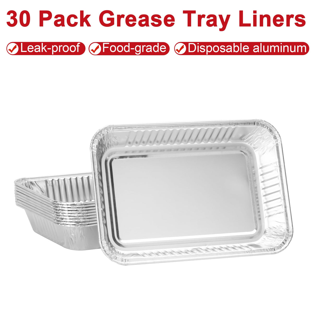 GLOWYE disposable grease pan tray enables quick replacement and mess-free grilling.