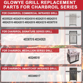 GLOWYE emitter plates for Charbroil TRU-Infrared 463242516 ensure steady warmth