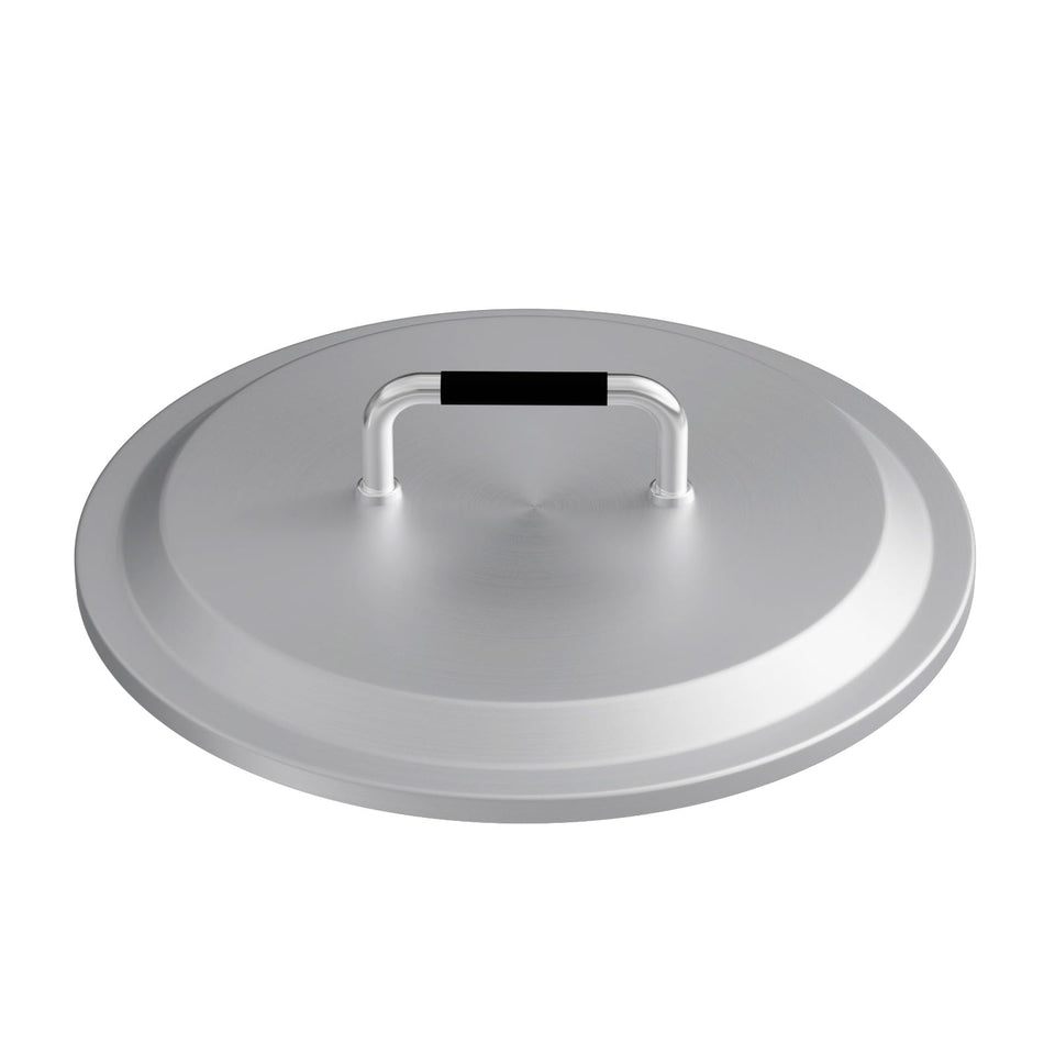 GLOWYE Yukon 27-inch round fire pit lid covers Yukon and similar pits, protecting from rain and debris