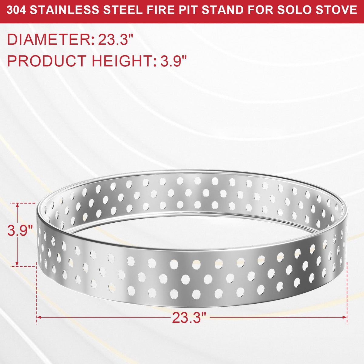 GLOWYE stainless steel base provides durable support for Yukon 1.0 and 2.0.