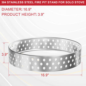 GLOWYE firepit base stainless steel material enhances durability and easy cleaning.