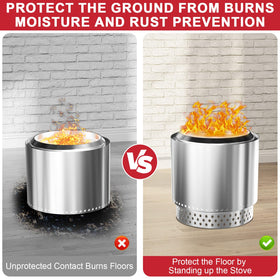 GLOWYE firepit stand with stable design for wobble-free evenings.