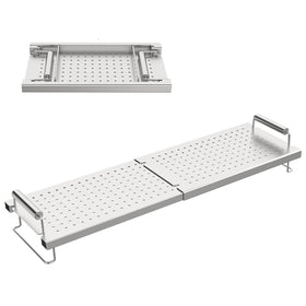 GLOWYE griddle warming rack adjustable length fits Blackstone griddles