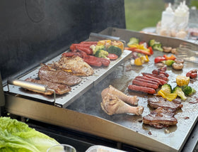 GLOWYE griddle warming rack universal fit expands compatibility with Weber and other flat tops