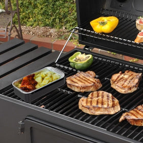 GLOWYE thick-material pan resists rust and breakage for durable grill protection.