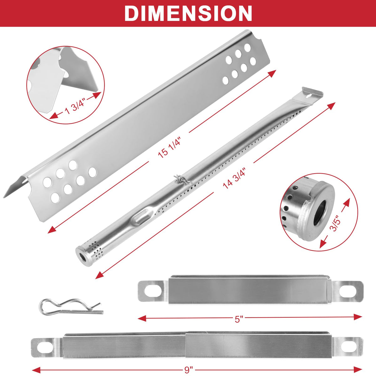 GLOWYE stainless steel burner tubes ensure reliable Charbroil performance