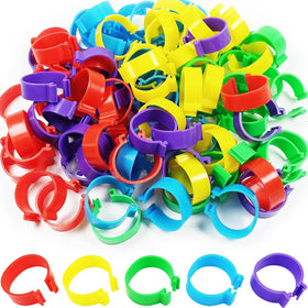 Gmeily 25mm extra large turkey leg bands closeup for easy flock labeling.