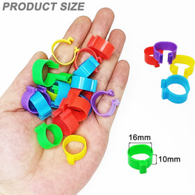 Gmeily multicolor leg bands for easy batch and age identification.