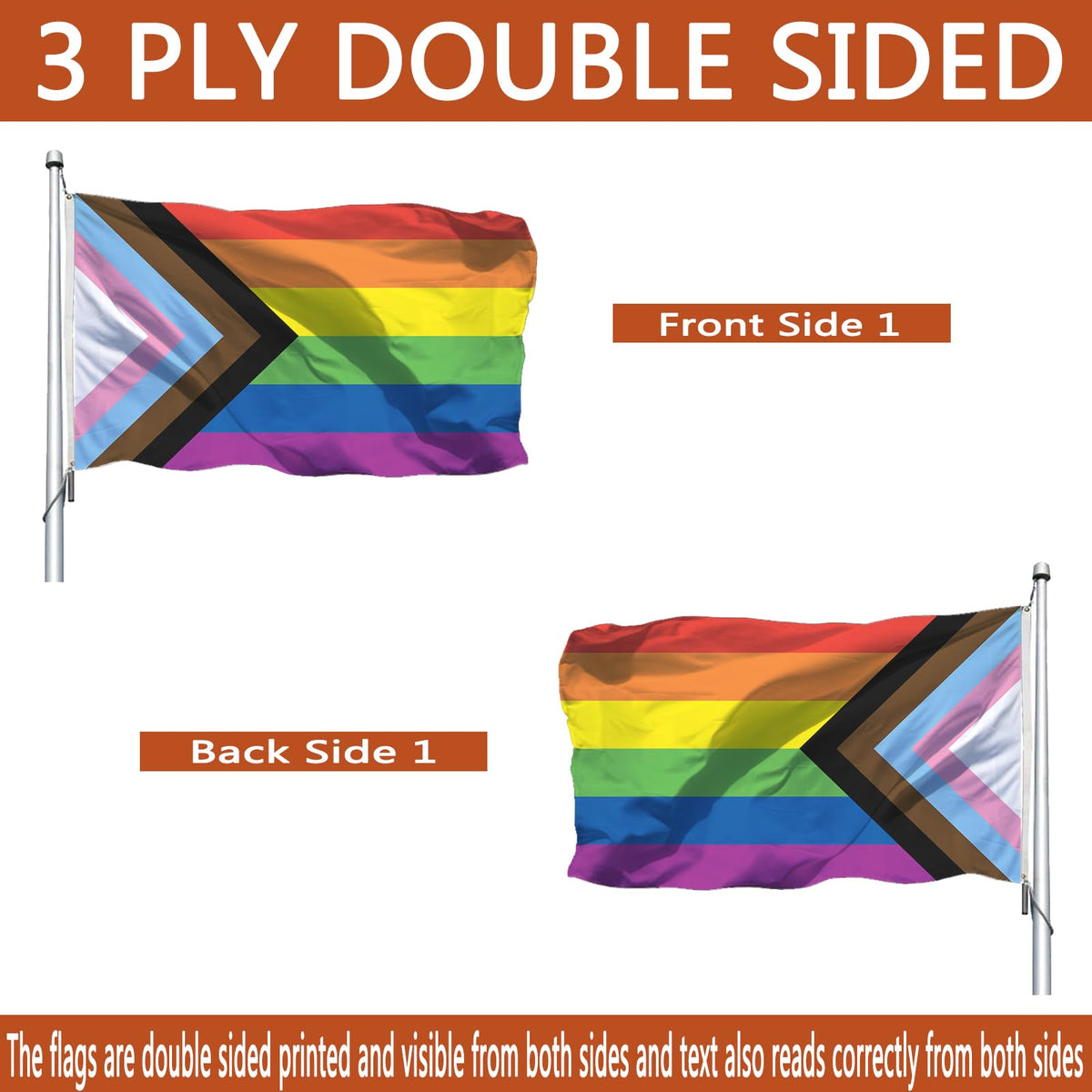 Gmeitoey flag stitching close-up emphasizes double-stitched edges