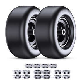 Gnapmak Mooking lawn mower front tire assembly, 2-pack, compatible with universal fit and reliable front support.