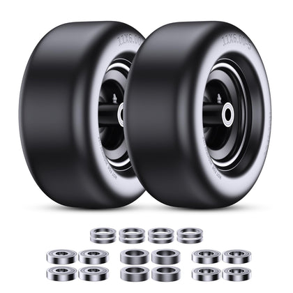 Gnapmak Mooking lawn mower front tire assembly, 2-pack, compatible with universal fit and reliable front support.