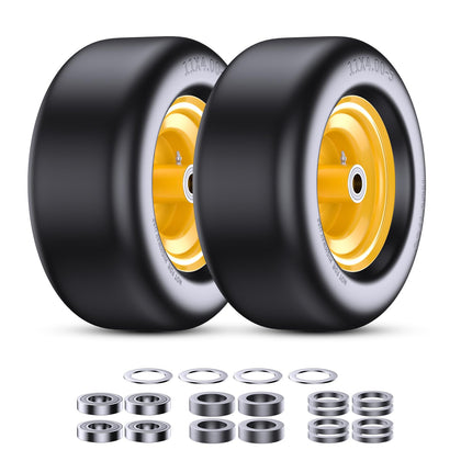 Gnapmak MOOKING 11x4-5 front lawn mower tire; puncture-resistant and maintenance-free.