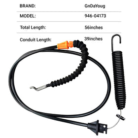GnDaYoug durable rubber and stainless steel cable resists wear for lasting performance.