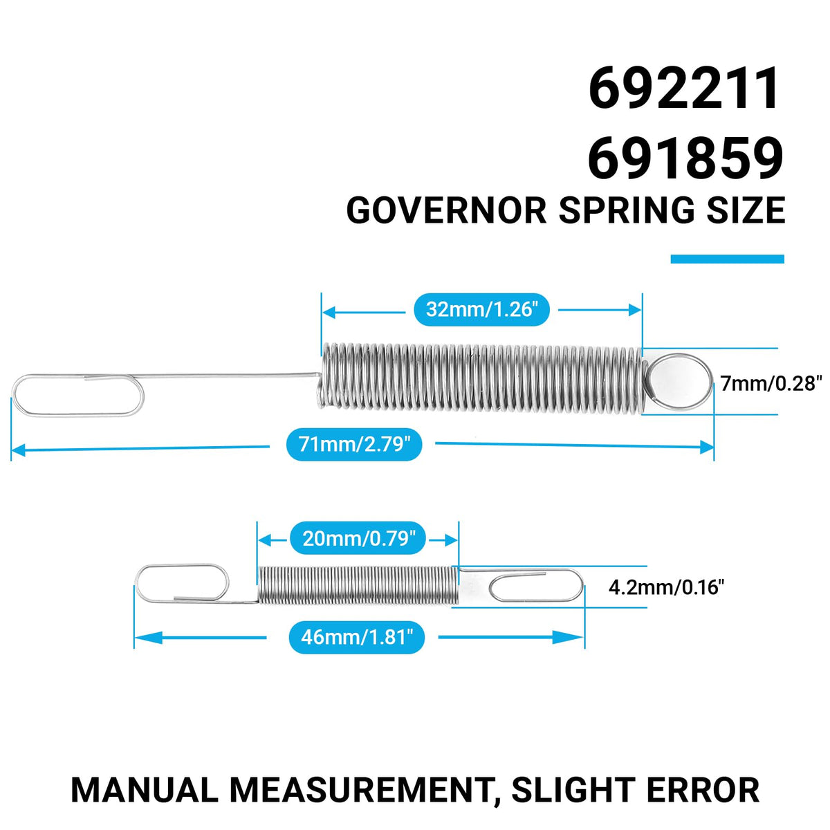 GnDaYoug governor springs kit 3-pack for easy mower maintenance