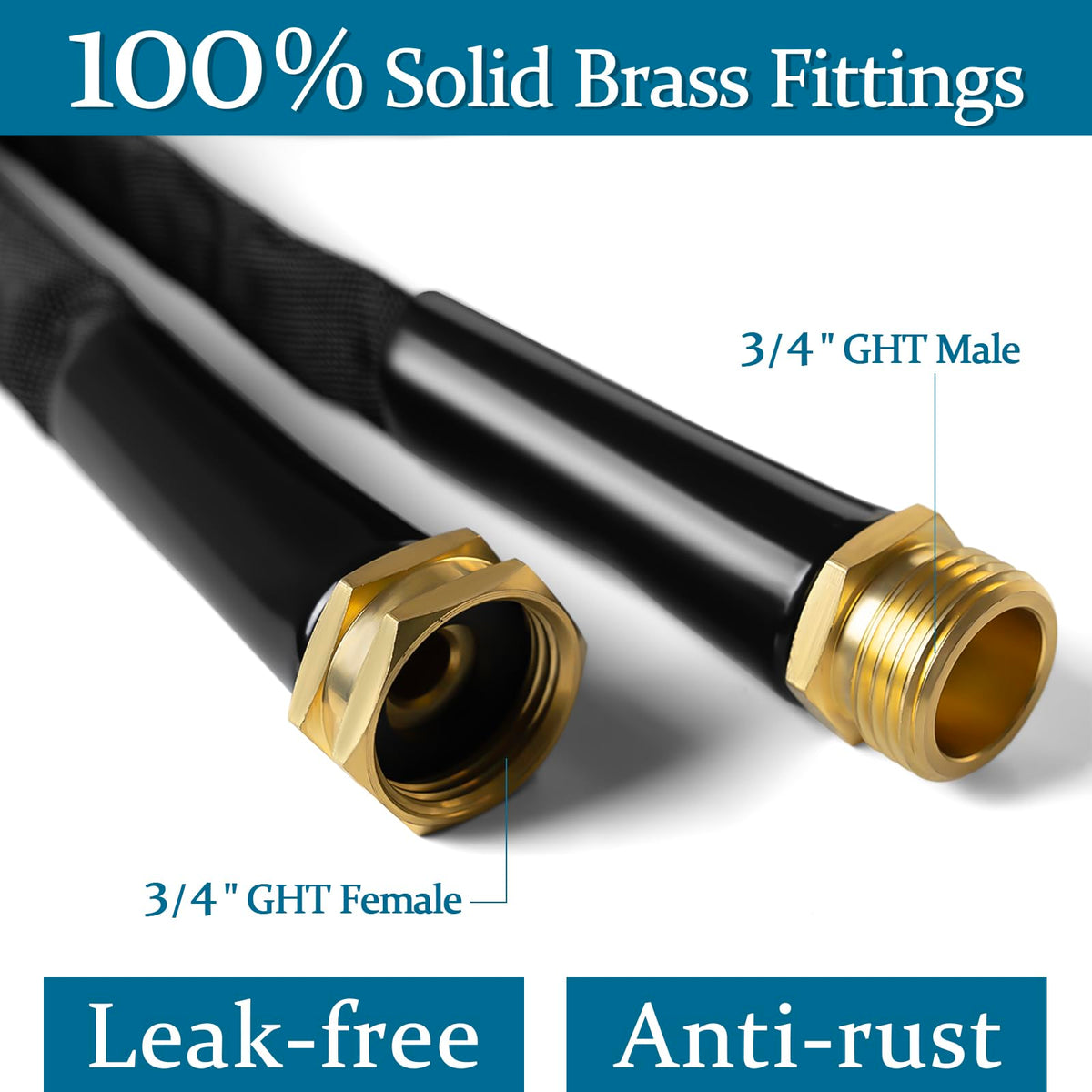 Gnimihz lightweight, flexible hose ideal for garden chores.
