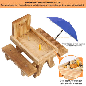 Gnodry Squirrel Feeder makes a charming gift for animal lovers outdoors.