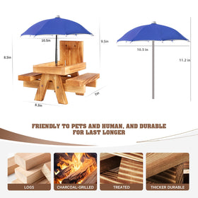 Gnodry Outdoor Squirrel Feeder with chair backboard adds sturdy, weather-resistant support.