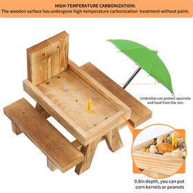 Gnodry Squirrel Feeder set up in a garden environment for nature watching