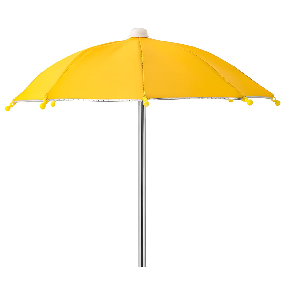 Gnodry yellow squirrel picnic table feeder umbrella front view with durable canopy for outdoor rain or sun.