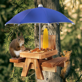 Gnodry Two-position design lets you arrange corn cob and umbrella or two cobs.